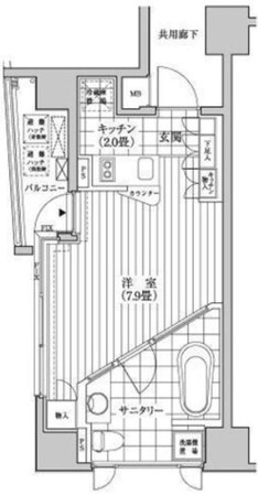 カスタリア銀座の物件間取画像